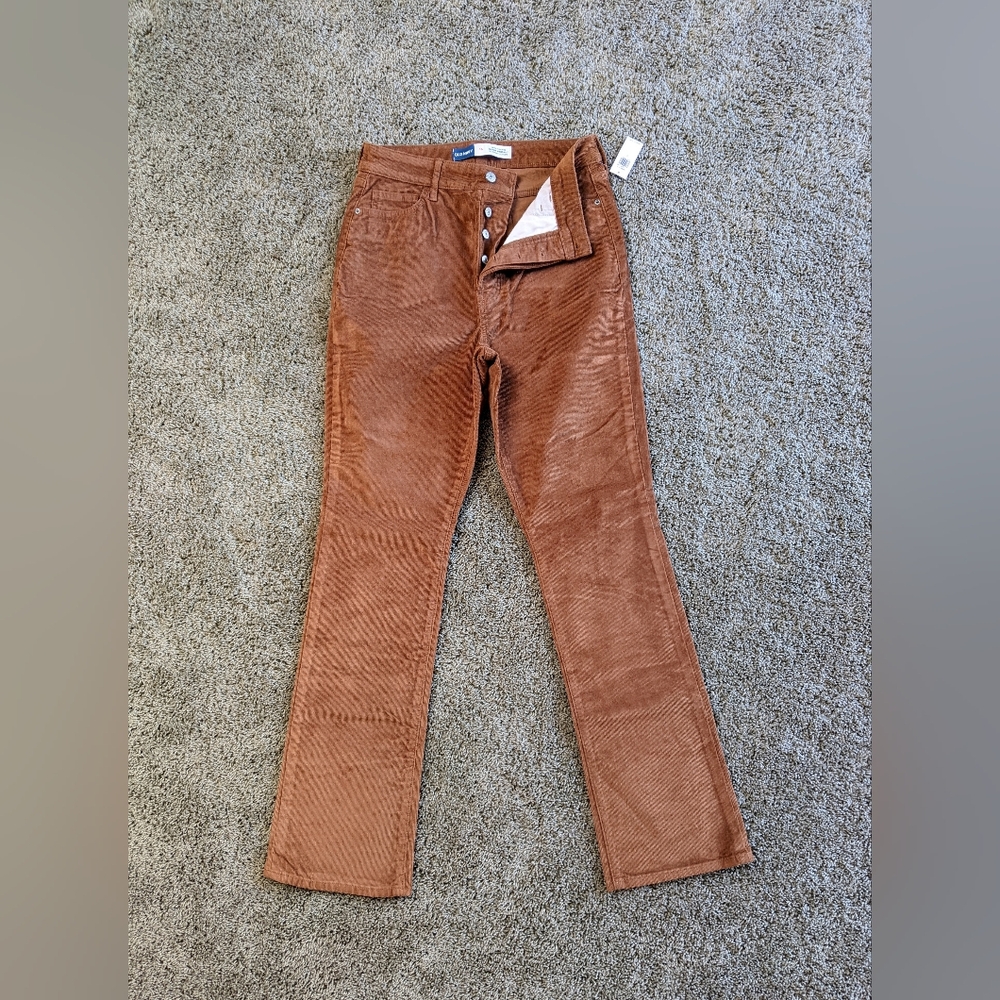 Brown Corduroy Womens Jeans Size 10
